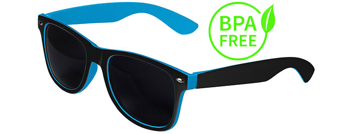 Black / Blue BPA Free Retro In&Out Sunglasses