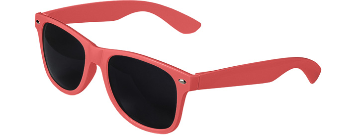 Coral Retro Sunglasses