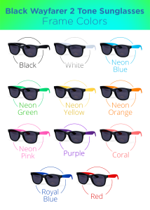 Retro two-toned sunglasses with black front