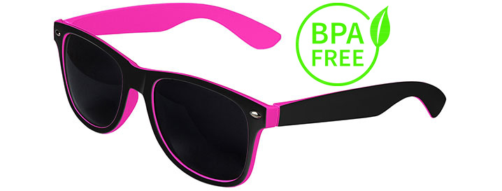 Black / Pink BPA Free Retro In&Out Sunglasses