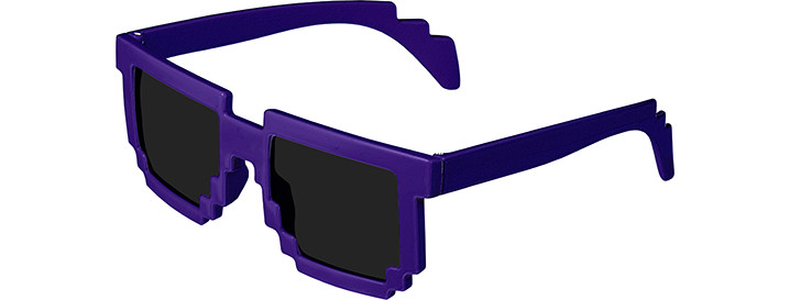 Purple Pixel Sunglasses