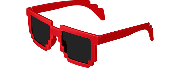 Red Pixel Sunglasses