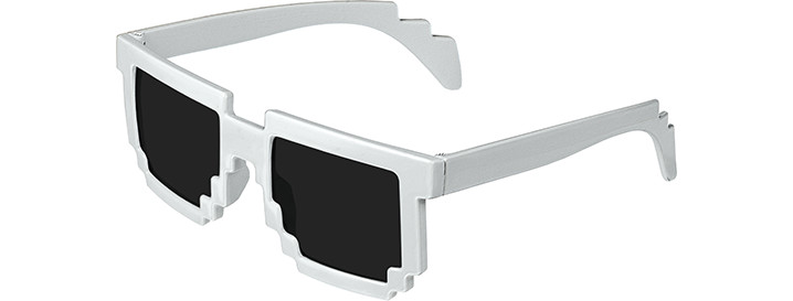 White Pixel Sunglasses