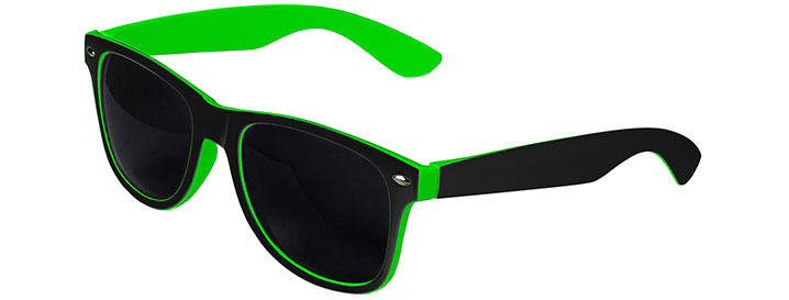 Black / Green Retro In&Out Sunglasses
