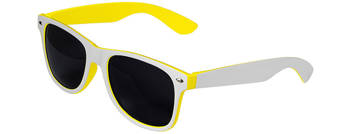 White / Yellow Retro In&Out Sunglasses