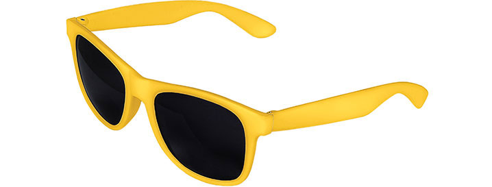 Yellow Front - Yellow Retro 2 Tone Sunglasses