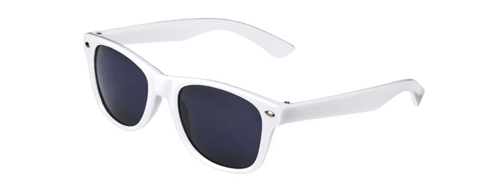 White Retro Kids Sunglasses