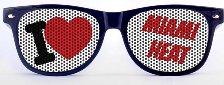 I Love Miami Heat sunglasses