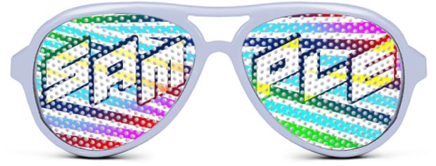 Aviator Logo Lenses® style White