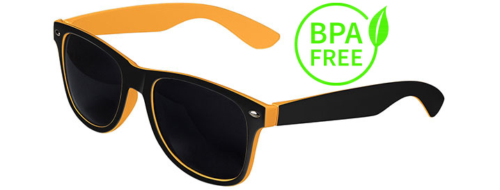 Black / Orange BPA Free Retro In&Out Sunglasses