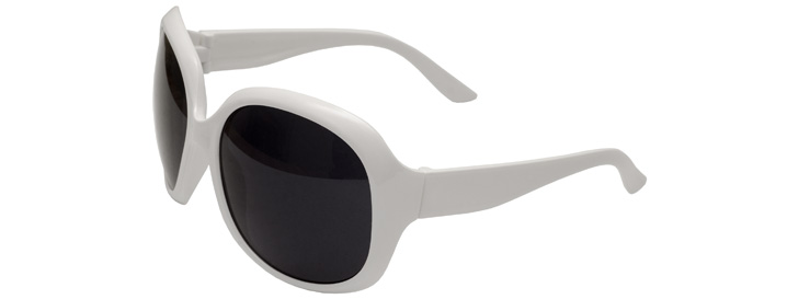 White Lunettes de Soleil Jackie