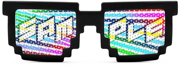 Pixel Logo Lenses® style Black