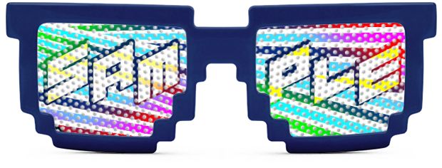 Pixel Logo Lenses® style Royal Blue