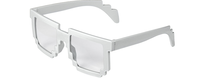 Verres Clairs Pixel style White