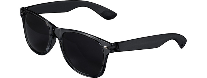 Transparent Black Retro Transparent Sunglasses