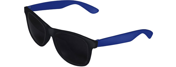 Lunettes de Soleil Bi-Color style Black Front - Royal Blue