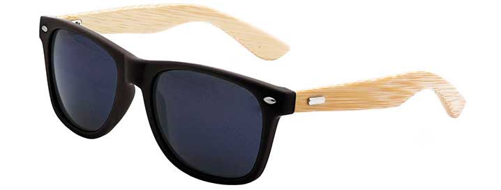 Retro Bamboo Sunglasses style Black