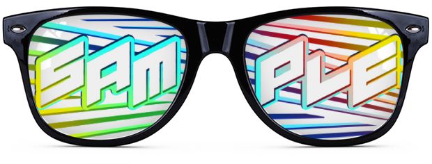 Custom Clear Direct-To-Lenses style Black