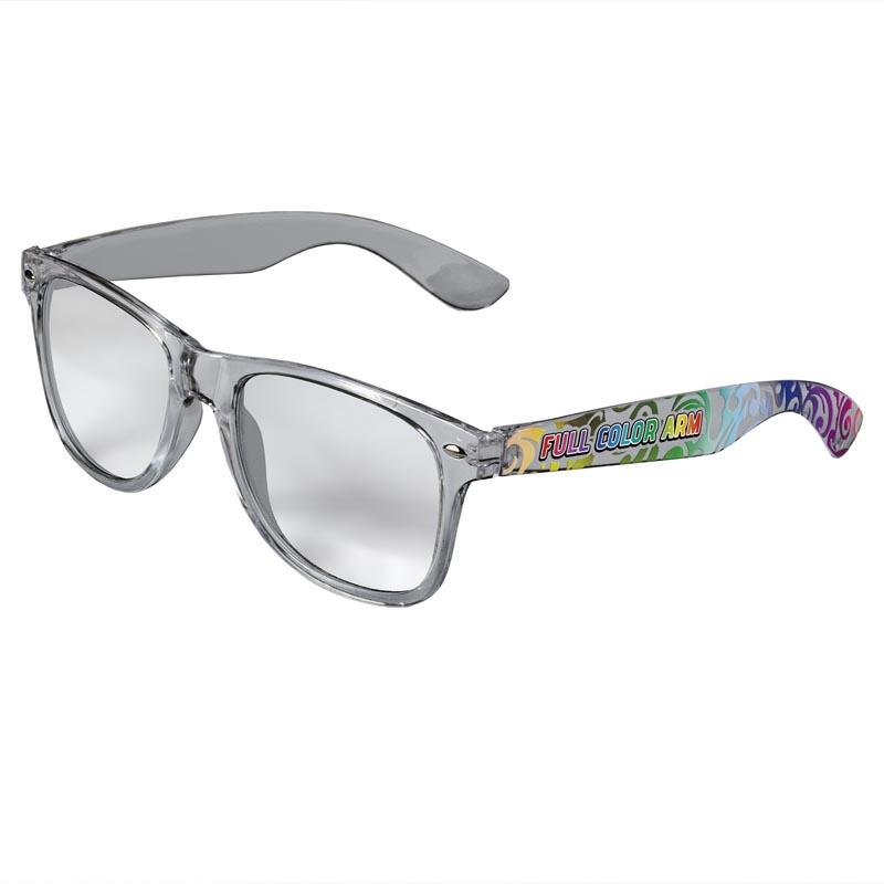 Retro Clear Lens Sunglasses - Clear