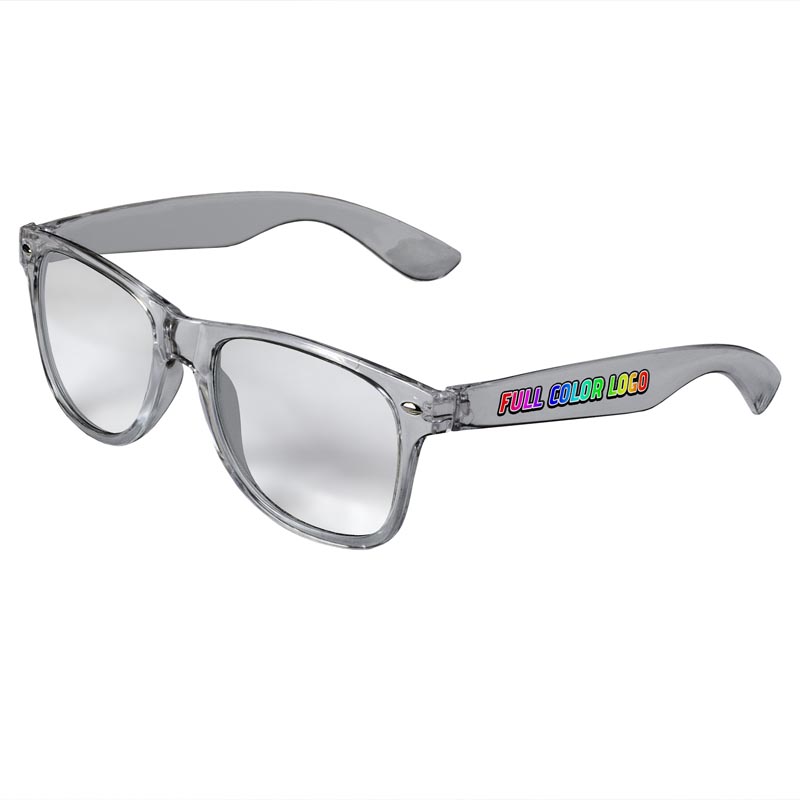 Retro Clear Lens Sunglasses - Clear