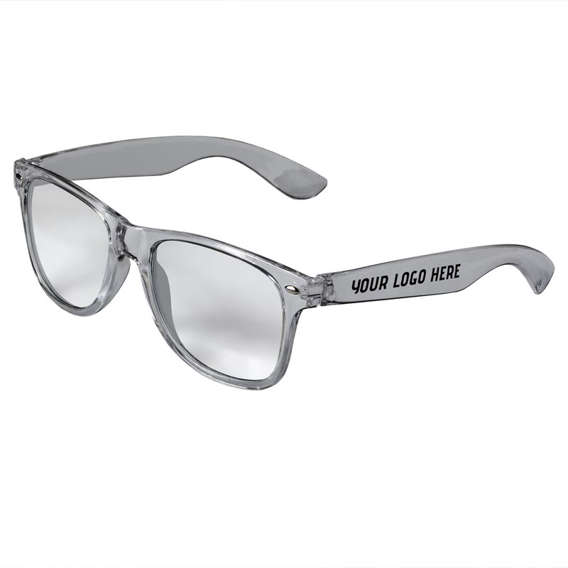 Retro Clear Lens Sunglasses - Clear