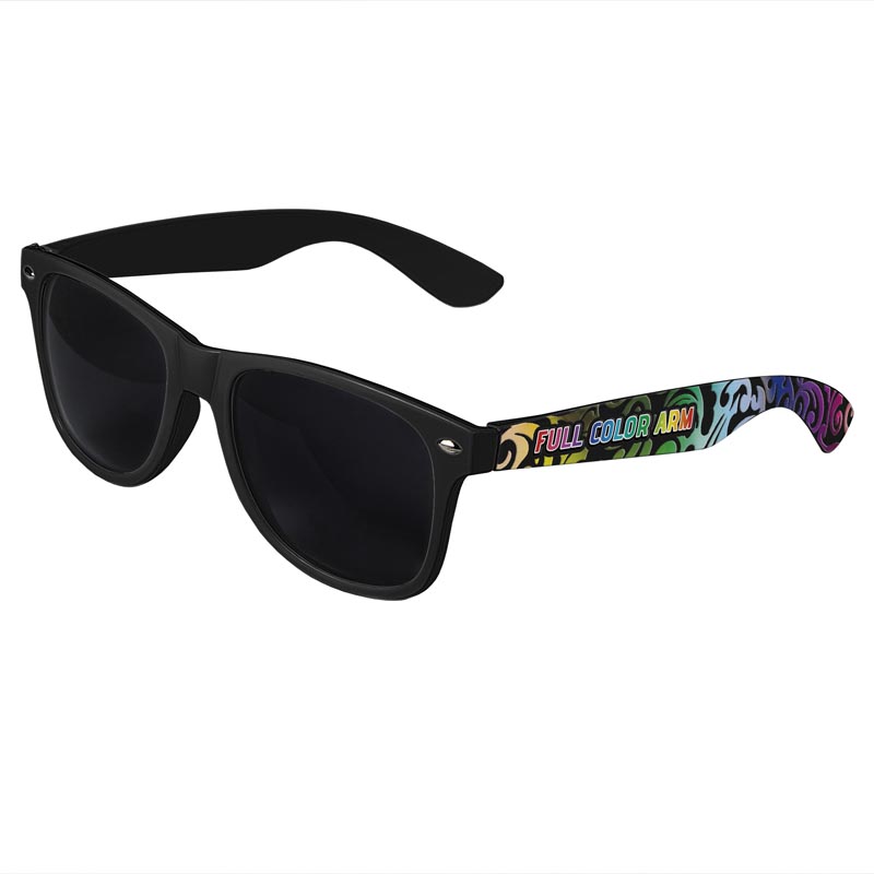 Retro Tinted Lens Sunglasses - Black