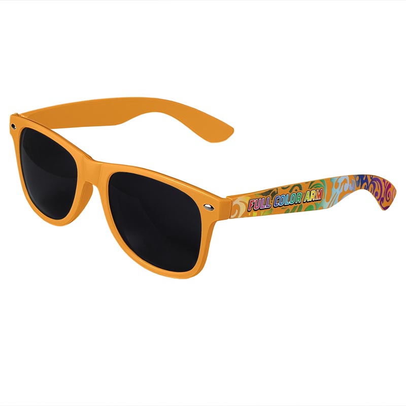 Retro Tinted Lens Sunglasses - Orange