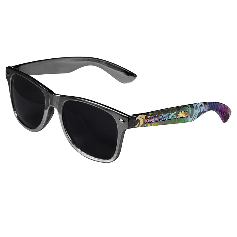 Retro Tinted Lens Sunglasses - Silver