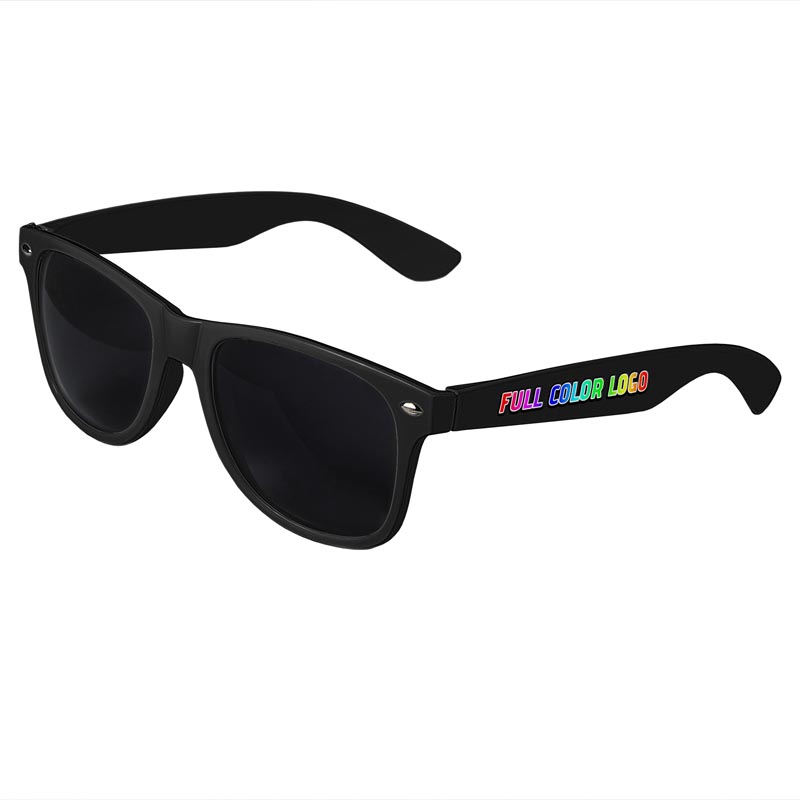 Retro Tinted Lens Sunglasses - Black
