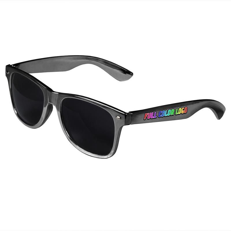 Retro Tinted Lens Sunglasses - Silver