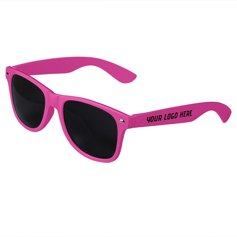 Retro Tinted Lens Sunglasses - Pink