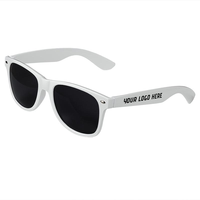 Retro Tinted Lens Sunglasses - White