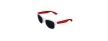 White Front - Red Retro 2 Tone Sunglasses Blank