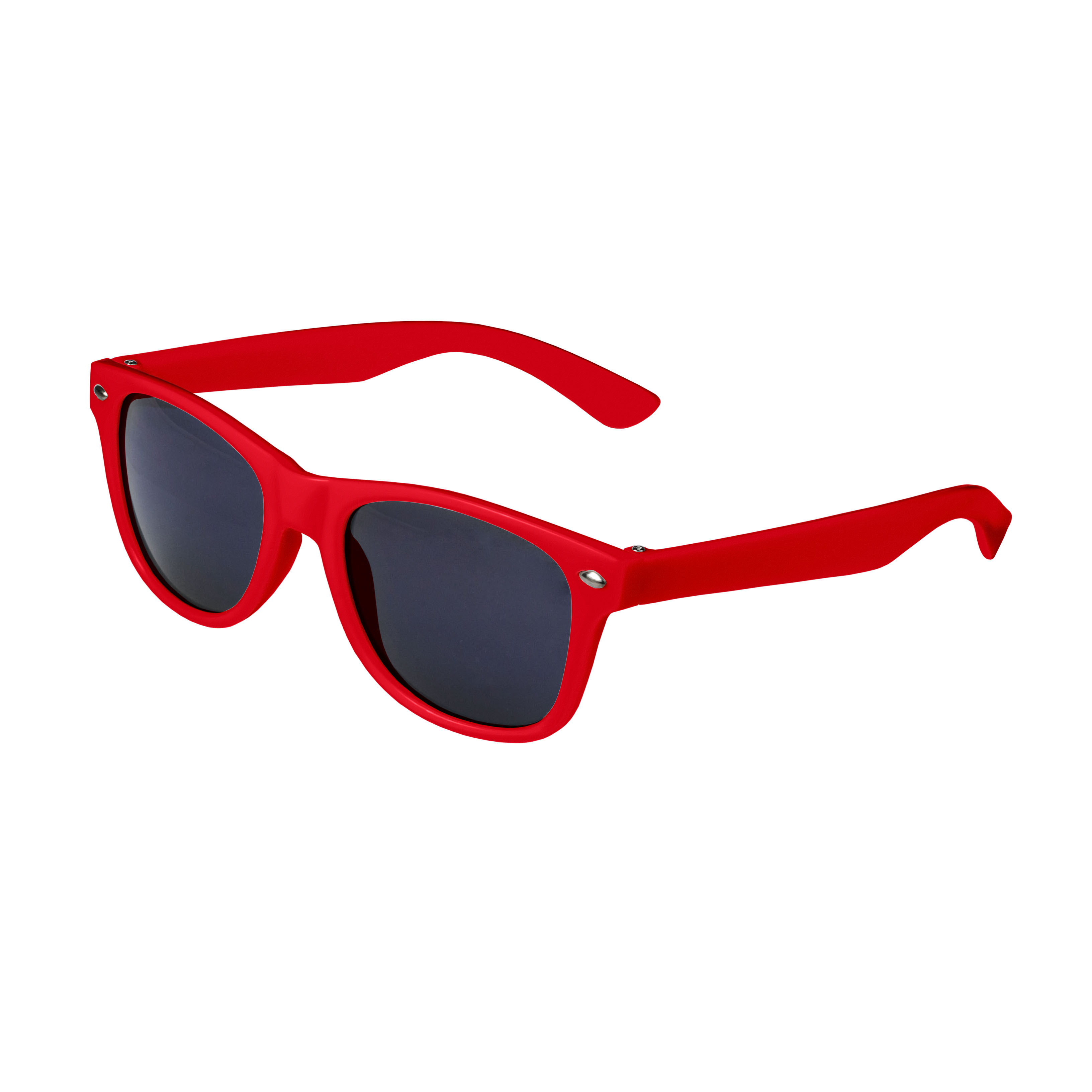 Red Retro Kids Sunglasses Blank