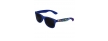 Royal Blue Retro Sunglasses with Full-Arm Full-Color Side Arm Printing Customization