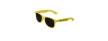 Lunettes de Soleil Retro Jaune - Personnalisation Branche 1 Couleur