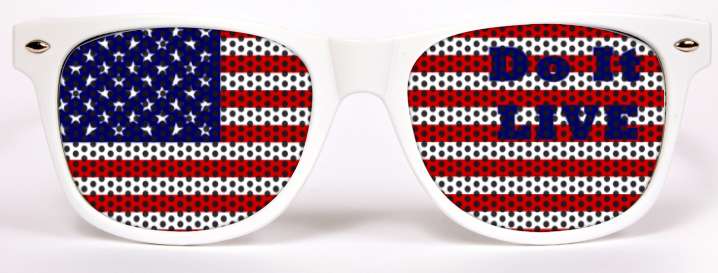 American flag sunglasses