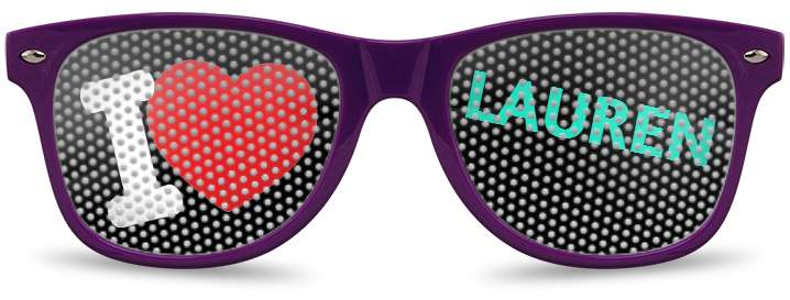 I Love Lauren Logo Lenses