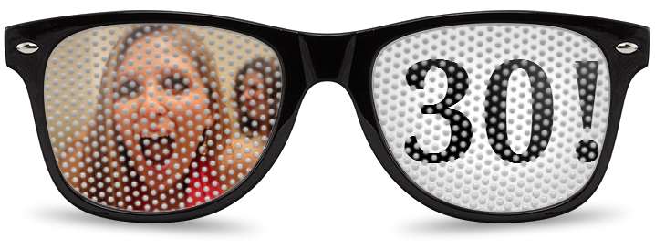 30th Birthday Logo Lenses