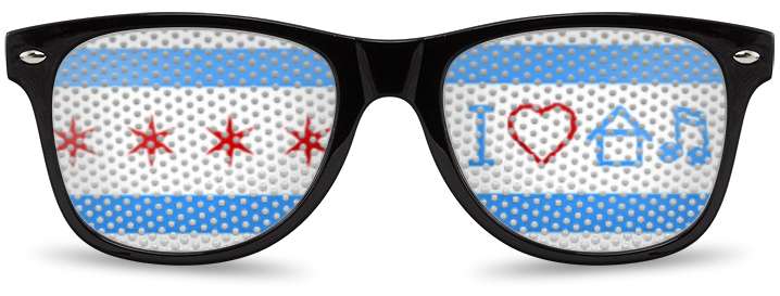 I Love House Music Logo Lenses