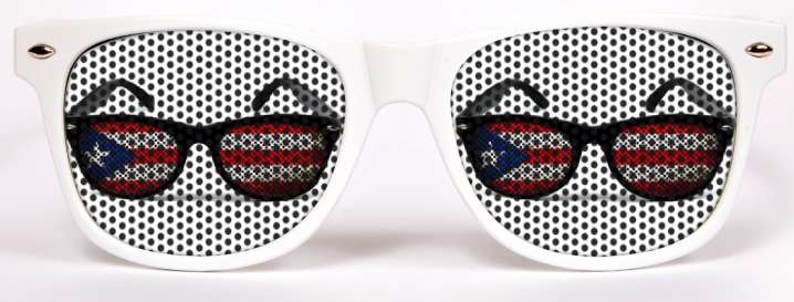 Puerto Rico flag sunglasses